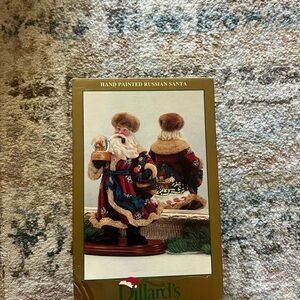 Hand Painted Russian Santa Figurine